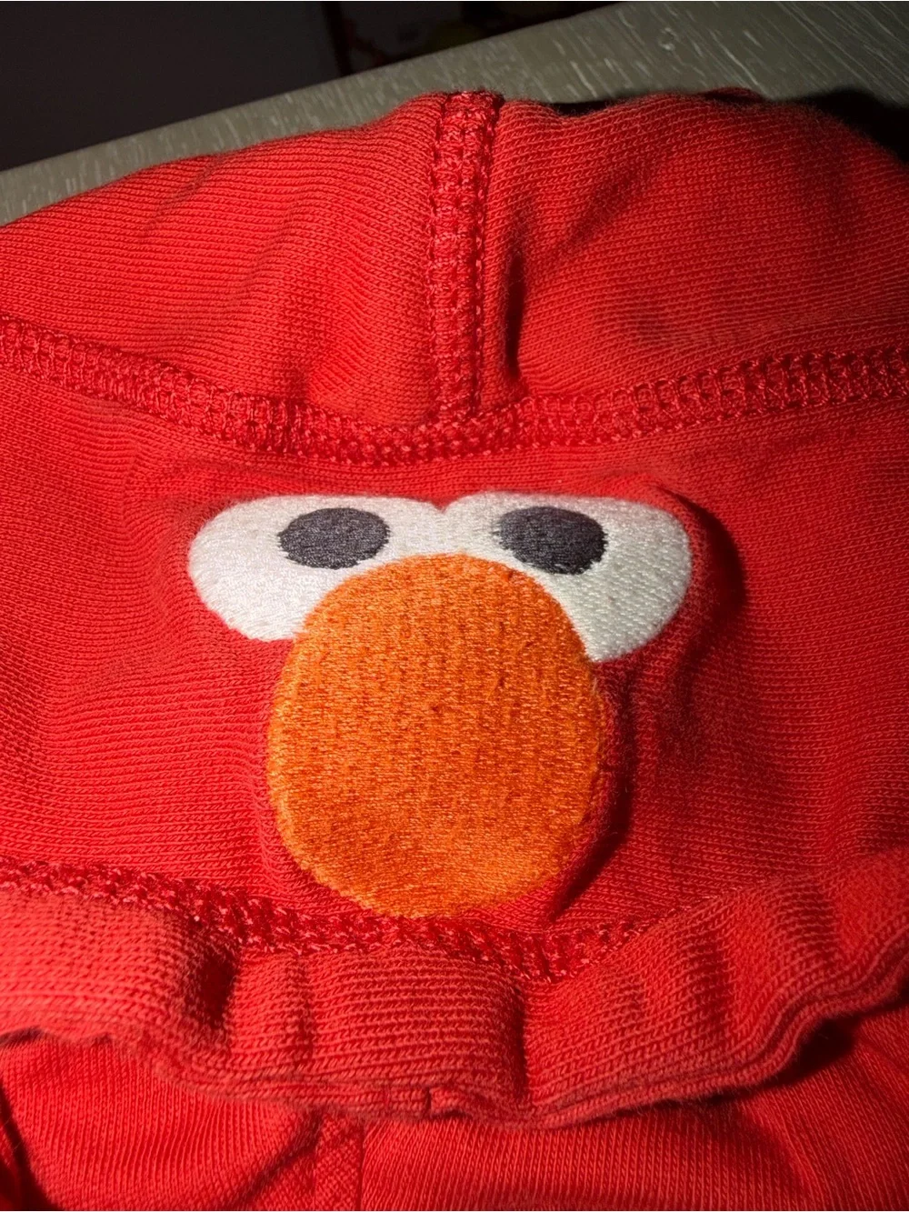 Hanna Andersson Embroidered Elmo Hoodie 3-6 months